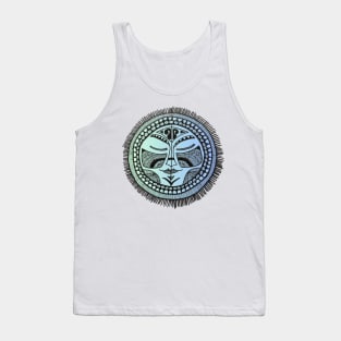 Tribal face mask graphic Tank Top